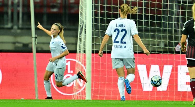 13 10 2023 football season 2023 2024 1 women football Bundesliga 04 matchday 1 FC Nürnberg FCN club TSG 1899 Hoffenheim sports photo zinc xwoxzix goal goal to 1 0 by Jill Janssens 9, TSG Hoffenheim