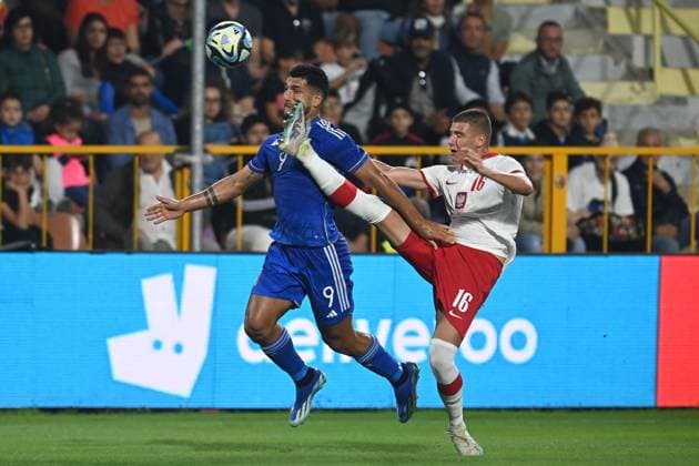 Foto Francesco Mazzitello LaPresse 13 ottobre 2023 Catanzaro, Italia - calcio - Italia U20 vs Polonia U20 - Under 20 Elite League - Stadio Nicola Ceravolo. Nella foto: montevago October 13, 2023 Catanzaro, Italy - sport, soccer - Italy U20 vs Poland U20 - Under 20 Elite League - Nicola Ceravolo stadium. In the pic:  Copyright: xFrancescoxMazzitello LaPressex