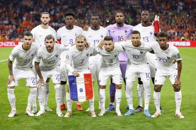 AMSTERDAM, 13-10-2023 JohanCruyff Arena, Football Euro2024 Qualifier between Netherlands and France. Team France teamphoto Netherlands - France  x22733335x Copyright: