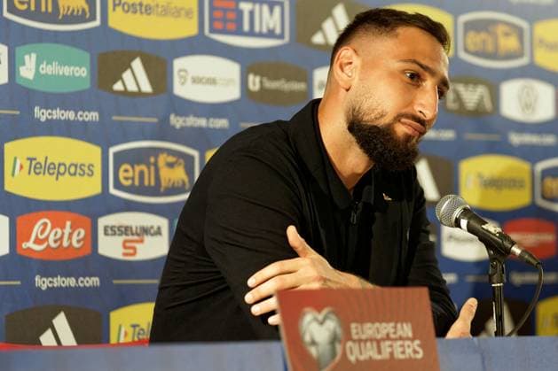 UEFA European Football Championship - press conference, PK, Pressekonferenz Italy Gianluigi Donnarumma of Italy during a press conference at Stadio San Nicola on October 13, 2023 in Bari, Italy. during Press Conference Italy, UEFA European Football Championship in Bari, Italy, October 13 2023 Bari Italy  Copyright: xIPAxSport ABACAx BRIPASport20231013_229 IPAxSport ABACAx BRIPASport20231013_229