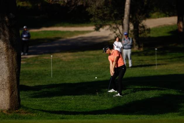 October 13, 2023, MADRID, MADRID, SPAIN: Matthew Jordan of England in action during Acciona Open de Espana, Round 2, Golf tournament celebrated at Club de Campo on October 13, 2023, in Madrid, Spain. MADRID SPAIN - ZUMAa181 20231013_zaa_a181_083 Copyright: xOscarxJ.xBarrosox