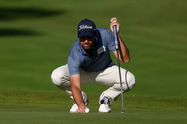 October 13, 2023, MADRID, MADRID, SPAIN: Scott Jamieson of Scotland in action during Acciona Open de Espana, Round 2, Golf tournament celebrated at Club de Campo on October 13, 2023, in Madrid, Spain. MADRID SPAIN - ZUMAa181 20231013_zaa_a181_101 Copyright: xOscarxJ.xBarrosox