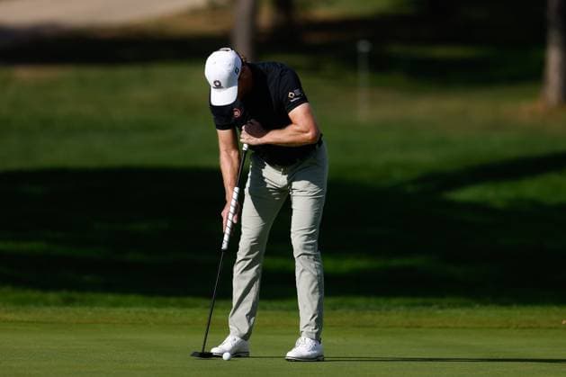 October 13, 2023, MADRID, MADRID, SPAIN: Wil Besseling of The Netherlands in action during Acciona Open de Espana, Round 2, Golf tournament celebrated at Club de Campo on October 13, 2023, in Madrid, Spain. MADRID SPAIN - ZUMAa181 20231013_zaa_a181_123 Copyright: xOscarxJ.xBarrosox