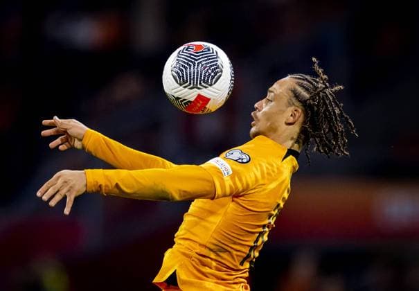 AMSTERDAM - Xavi Simons of Holland during the European Championship, EM, Europameisterschaft Qualifying match in group B between the Netherlands and France at the Johan Cruijff ArenA on October 13, 2023 in Amsterdam, the Netherlands. ANP KOEN VAN WEEL UEFA EURO, EM, Europameisterschaft,Fussball 2024 Qualifying Round 2023 2024 xVIxANPxSportx xxANPxIVx 481011445 originalFilename: 481011445.jpg