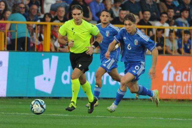 AMATUCCI LORENZO Italia vs Polonia elite league Catanzaro stadio nicoal ceravolo 13tt 2023 during Under 20 - Italy vs Poland, Other in Catanzaro, Italy, October 13 2023  Copyright: xAntonioxMoniaci IPAxSportx xipa-x xx IPA_40967048 IPA_IPA40967048