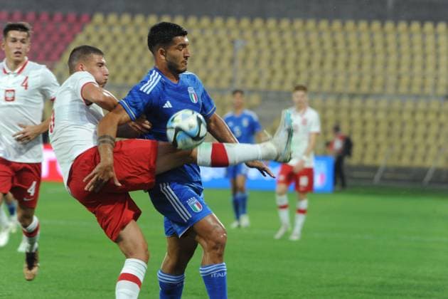 Other - Under 20 - Italy vs Poland montevago daniele Italia vs Polonia elite league Catanzaro stadio nicoal ceravolo 13tt 2023 during Under 20 - Italy vs Poland, Other in Catanzaro, Italy, October 13 2023 Catanzaro Italy  Copyright: xIPAxSport ABACAx BRIPASport20231014_058 IPAxSport ABACAx BRIPASport20231014_058