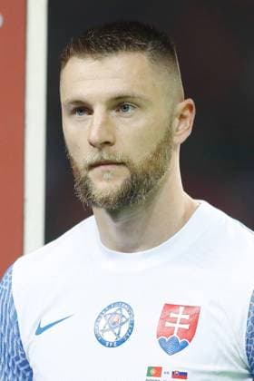 Milan Skriniar (SVK), OCTOBER 13, 2023 - Football Soccer : UEFA EURO, EM, Europameisterschaft,Fussball 2024 Qualifying round Group J match between Portugal 3-2 Slovakia at the Estadio do Dragao in Porto, Portugal. Noxthirdxpartyxsales  (232496915)