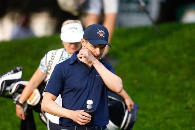October 14, 2023, MADRID, MADRID, SPAIN: Daan Huizing of The Netherlands in action during Acciona Open de Espana, Round 3, Golf tournament celebrated at Club de Campo on October 14, 2023, in Madrid, Spain. MADRID SPAIN - ZUMAa181 20231014_zaa_a181_003 Copyright: xOscarxJ.xBarrosox