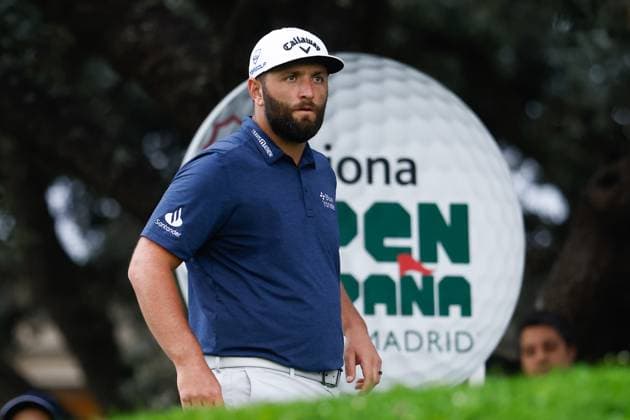 October 14, 2023, MADRID, MADRID, SPAIN: Jon Rahm of Spain in action during Acciona Open de Espana, Round 3, Golf tournament celebrated at Club de Campo on October 14, 2023, in Madrid, Spain. MADRID SPAIN - ZUMAa181 20231014_zaa_a181_011 Copyright: xOscarxJ.xBarrosox
