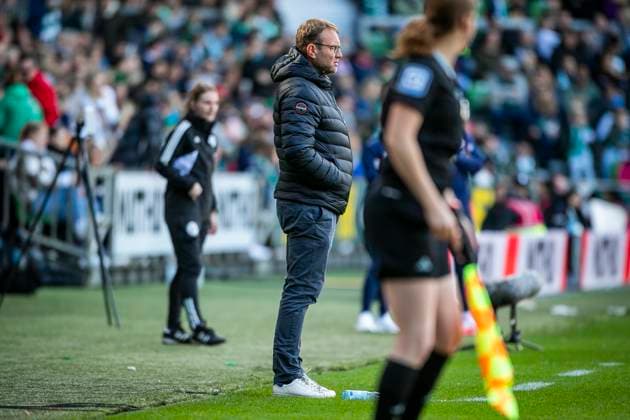 GER, FFBL, SV Werder Bremen vs 1 FC Koeln 14 10 2023, wohninvest WESERSTADION, GER, FFBL, SV Werder Bremen vs 1 FC Koeln in picture Thomas Horsch coach SV Werder Bremen women , nordphotoxGmbHx xRauch nph00251