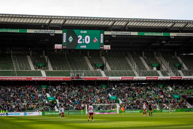 GER, FFBL, SV Werder Bremen vs 1 FC Koeln 14 10 2023, wohninvest WESERSTADION, GER, FFBL, SV Werder Bremen vs 1 FC Koeln in the picture View of the match, nordphotoxGmbHx xRauch nph00251