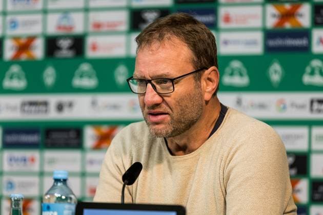 GOOGLE PIXEL Womens Bundesliga, SV Werder Bremen 1 FC Koeln 14 10 2023 Thomas Horsch coach SV Werder Bremen in the press conference GOOGLE PIXEL Womens Bundesliga, SV Werder Bremen 1 FC Koeln, Bremen, wohninvest Weserstadion on 14 10 2023 DFB REGULATIONS PROHIBIT ANY USE OF PHOTOGRAPHS AS IMAGE SEQUENCES AND OR QUASI VIDEO Copyright: xBEAUTIFULxSPORTS Wunderlx