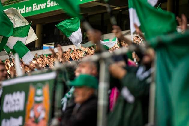GER, FFBL, SV Werder Bremen vs 1 FC Koeln 14 10 2023, wohninvest WESERSTADION, GER, FFBL, SV Werder Bremen vs 1 FC Koeln in picture Werder fans in the east curve, nordphotoxGmbHx xRauch nph00251