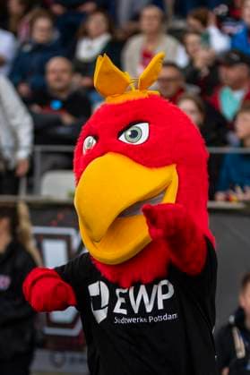 Mascot Royals GER, Potsdam Royals vs Schwaebisch Hall Unicorns, GFL, season 2023, GFL Bowl, finals, 14 10 2023, GER, Potsdam Royals vs Schwaebisch Hall Unicorns, GFL, season 2023, GFL Bowl, finals, 14 10 2023 Essen Copyright: xEibner-Pressefotox EP_FWF