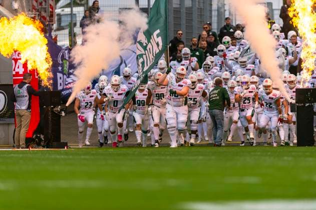 Walkon Unicorns GER, Potsdam Royals vs Schwaebisch Hall Unicorns, GFL, season 2023, GFL Bowl, finals, 14 10 2023, GER, Potsdam Royals vs Schwaebisch Hall Unicorns, GFL, season 2023, GFL Bowl, finals, 14 10 2023 Essen Copyright: xEibner-Pressefotox EP_FWF