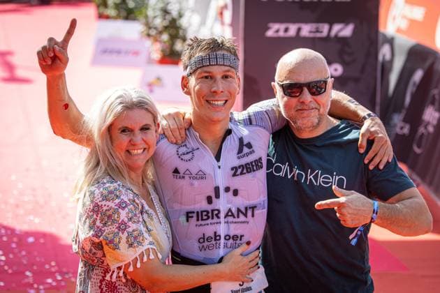 Bilder des Jahres 2023, Sport 10 Oktober Sport Themen der Woche KW41 Sport Bilder des Tages Challenge Mallorca Triathlon 2023 14.10.23: Der Holländer Niederlande Youri Keulen gewinnt den Challenge Mallorca Triathlon Paguera Peguera Strand Mallorca Spanien *** Challenge Mallorca Triathlon 2023 14 10 23 Dutch Netherlands Youri Keulen wins Challenge Mallorca Triathlon Paguera Peguera beach Mallorca Spain _KT_1695