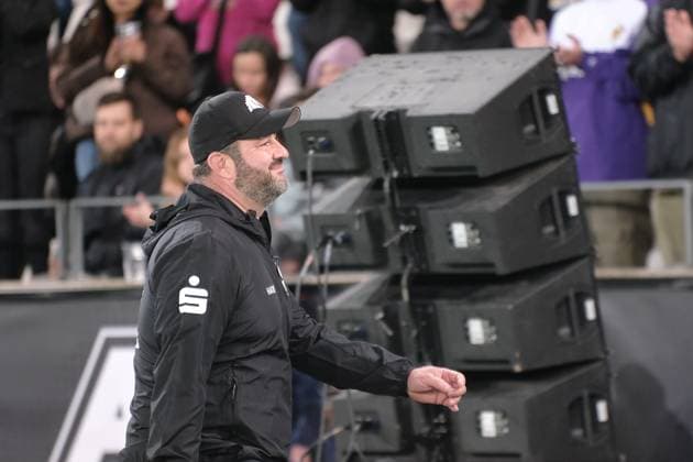 14 10 2023 Essen Stadion an der Hafenstrasse American Football ERIMA GFL Bowl 2023 Potsdam Royals vs. Schwäbisch Hall Unicorns Coach of the Year 2023 Head Coach Christian Rothe Schwäbisch Hall Unicorns