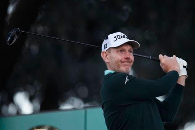 Acciona Open de Espana presented by Madrid - Day Four Stephen Gallacher of Scotland tees off on the 1st hole during Day Four of the Acciona Open de Espana presented by Madrid at Club de Campo Villa de Madrid on October 15, 2023, in Madrid, Spain. Madrid Club de Campo Villa de Madrid Madrid Spain RL_ACCMOESP_576 Copyright: xRicardoxLarreinax