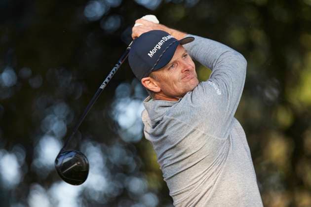 Acciona Open de Espana presented by Madrid - Day Four Justin Rose of England tees off on the 1st hole during Day Four of the Acciona Open de Espana presented by Madrid at Club de Campo Villa de Madrid on October 15, 2023, in Madrid, Spain. Madrid Club de Campo Villa de Madrid Madrid Spain RL_ACCMOESP_591 Copyright: xRicardoxLarreinax