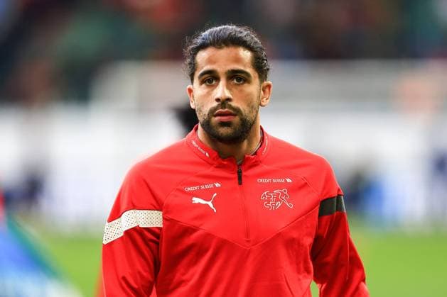 ST GALLEN, SWITZERLAND OCTOBER 15 Ricardo Rodriguez of Switzerland warming up during the UEFA EURO 2024 European qualifier match between Switzerland and Belarus at Kybunpark on October 15, 2023 in St Gallen, Switzerland St Gallen Kybunpark Sankt Gallen Switzerland Copyright: xJustPictures.ch PascalxKesselmarkx jp-en-EuSpIm-FIM_0074 20231015