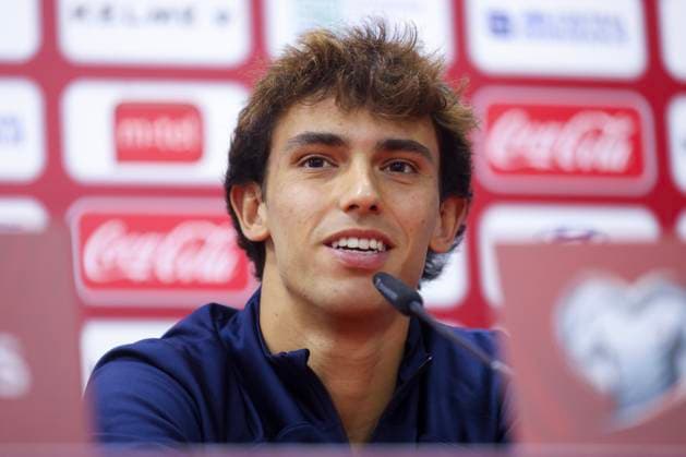 Zenica: press conference, PK, Pressekonferenz of the Portuguese football team Portuguese football national team, Nationalteam member Joao Felix at the press conference of the Portuguese national football team ahead of the match against the national team of Bosnia and Herzegovina, in Zenica, Bosnia and Herzegovina, on Oct 15, 2023. ArminxDurgut PIXSELL
