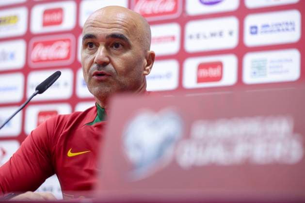 Zenica: press conference, PK, Pressekonferenz of the Portuguese football team Head coach of the Portuguese national football team Roberto Martinez during the press conference of the national football team of Portugal before the match against the national team, Nationalteam of Bosnia and Herzegovina, in Zenica, Bosnia and Herzegovina, on Oct 15, 2023. ArminxDurgut PIXSELL