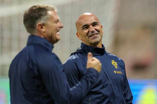 Training of the Portuguese football team Head coach Roberto Martinez during training of the Portuguese football team at Bilino Polje before the match against Bosnia and Herzegovina, in Zenica, Bosnia and Herzegovina, on Oct 15, 2023. ArminxDurgut PIXSELL