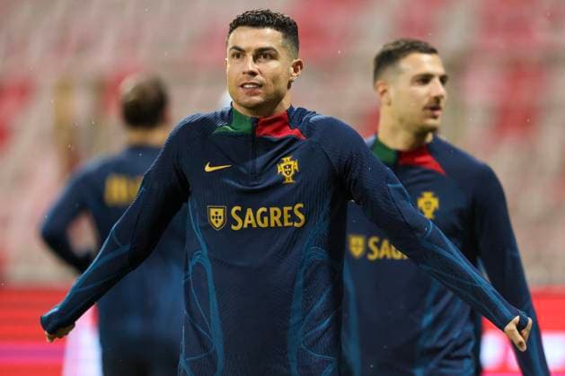 Training of the Portuguese football team Cristiano Ronaldo during training of the Portuguese football team at Bilino Polje before the match against Bosnia and Herzegovina, in Zenica, Bosnia and Herzegovina, on Oct 15, 2023. ArminxDurgut PIXSELL