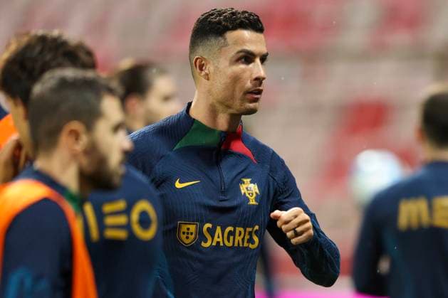 Training of the Portuguese football team Cristiano Ronaldo during training of the Portuguese football team at Bilino Polje before the match against Bosnia and Herzegovina, in Zenica, Bosnia and Herzegovina, on Oct 15, 2023. ArminxDurgut PIXSELL