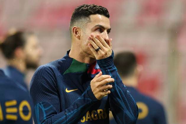 Training of the Portuguese football team Cristiano Ronaldo during training of the Portuguese football team at Bilino Polje before the match against Bosnia and Herzegovina, in Zenica, Bosnia and Herzegovina, on Oct 15, 2023. ArminxDurgut PIXSELL