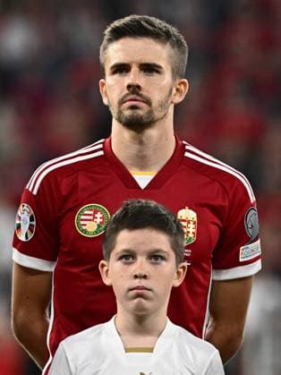 BUDAPEST, HUNGARY - OCTOBER 14: Adam Nagy of Hungary headshot, profile during the UEFA EURO, EM, Europameisterschaft,Fussball 2024 European qualifier match between Hungary and Serbia at Puskas Arena on October 14, 2023 in Budapest, Hungary. Photo by Sebastian Frej Hungary v Serbia: Group G - UEFA EURO 2024 European Qualifiers Copyright: xSebastianxFrejx