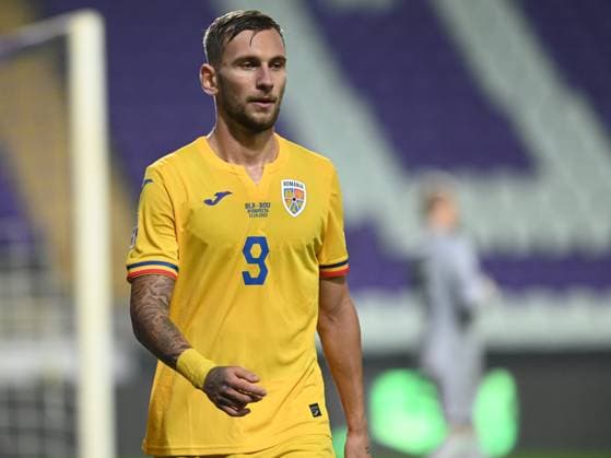 Denis Dragus leaves the pitch during the football match between Belarus and Romania, during the European Championship 2024 preliminaries, at the Szusza Ferenc Stadium in Budapest, Thursday, October 12, 2023 Budapest Copyright: xRazvanxPasarica SPORTxPICTURESx