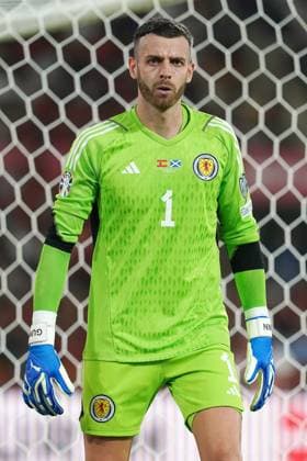 Scotland s Angus Gunn during UEFA European Qualifiers, Qualifying round match. October 12,2023. (20231012298)