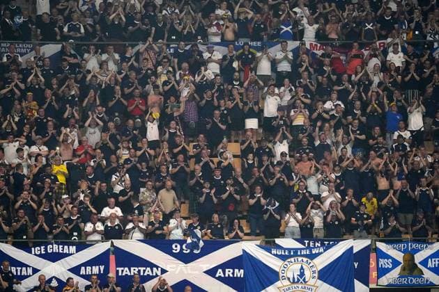 Scotland s supporters during UEFA European Qualifiers, Qualifying round match. October 12,2023. (2023101285)