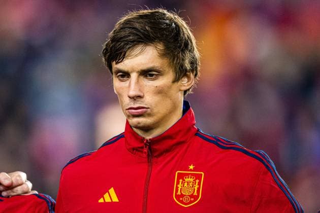 231015 Robin Le Normand of Spain ahead of the UEFA Euro Qualifier football match between Norway and Spain on October 15, 2023 in Oslo Photo Marius Simensen BILDBYRAN COP 238 VG0543 bbeng em kvalifisering em kvalik emkval football fotball fotboll landskamp norge norway soccer spain spanien uefa euro qualifier  Copyright: MARIUSxSIMENSEN BB231015ZV001
