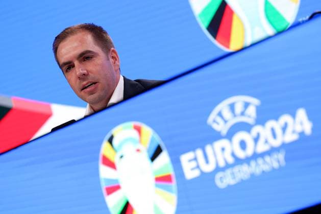 Frankfurt am Main on 16 October 2023 Deutsche Bank Park media event of EURO 2024 GmbH v l , Philipp Lahm, tournament director of UEFA EURO 2024. Copyright: JoaquimxFerreira