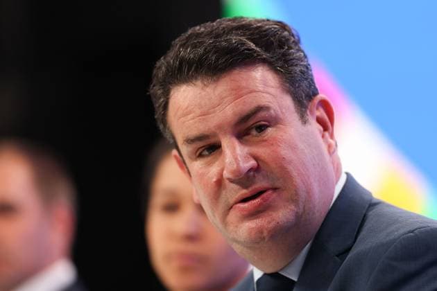 Frankfurt am Main on 16 October 2023 Deutsche Bank Park Media event of EURO 2024 GmbH v l , Hubertus Heil, Federal Minister of Labor and Social Affairs Copyright: JoaquimxFerreira