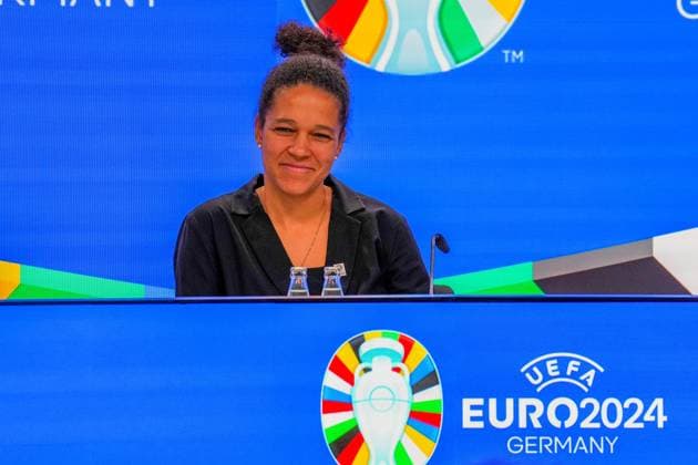 DFB Vice President Celia Sasic 16 10 2023 EURO 2024 Partnership DFB VDV