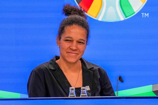 DFB Vice President Celia Sasic 16 10 2023 EURO 2024 Partnership DFB VDV