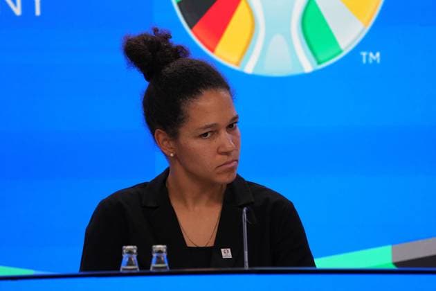 DFB Vice President Celia Sasic 16 10 2023 EURO 2024 Partnership DFB VDV