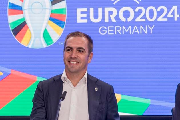 UEFA Euro 2024 Press Conference, eutsche Bank Park, Frankfurt, 16 10 2023 Philipp Lahm, UEFA EURO 2024 Tournament Director, UEFA Euro 2024 PK, Frankfurt, Eissporthalle, 16 10 2023 Copyright: xBEAUTIFULxSPORTS Gawlikx