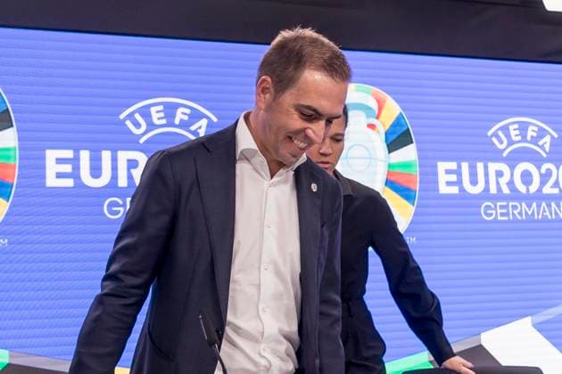 UEFA Euro 2024 Press Conference, eutsche Bank Park, Frankfurt, 16 10 2023 Philipp Lahm, UEFA EURO 2024 Tournament Director, UEFA Euro 2024 PK, Frankfurt, Eissporthalle, 16 10 2023 Copyright: xBEAUTIFULxSPORTS Gawlikx