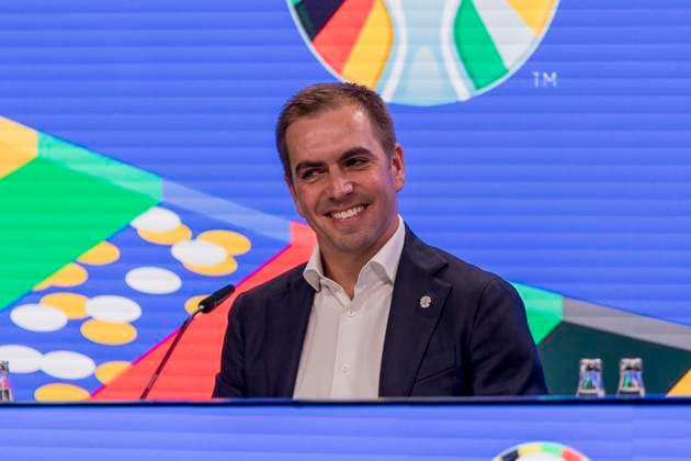 UEFA Euro 2024 Press Conference, eutsche Bank Park, Frankfurt, 16 10 2023 Philipp Lahm, UEFA EURO 2024 Tournament Director, UEFA Euro 2024 PK, Frankfurt, Eissporthalle, 16 10 2023 Copyright: xBEAUTIFULxSPORTS Gawlikx