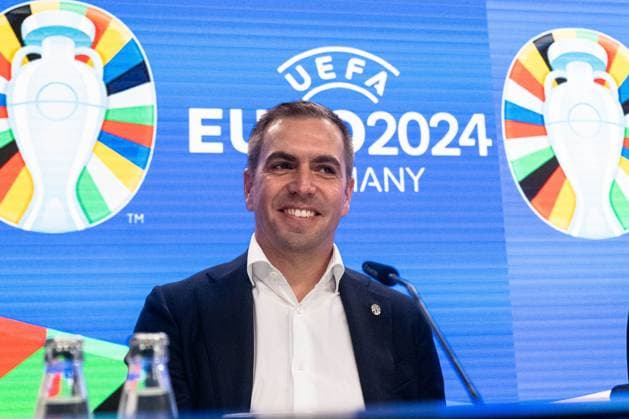 Philipp Lahm Tournament Director, UEFA EURO 2024 , GER, Press Conference, UEFA Working Visits EURO 2024, Frankfurt am Main, 16 10 2023, GER, Press Conference, UEFA Working Visits EURO 2024, Frankfurt am Main, 16 10 2023 Frankfurt am Main Copyright: xEibner-Pressefoto FlorianxWieganx EP_FWD