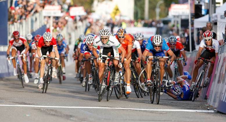 WORLD CHAMPIONSHIPS WERELDKAMPIOENSCHAPPEN CHAMPIONNATS DU MONDE STUTTGART ROADRACE U23 WEGRIT BELOFTEN FINISH ARRIVEE AANKOMST 29 09 2007 PHOTO LUC CLAESSEN ISOSPORT DUITSLAND ALLEMAGNE GERMANY  Copyright: xx 289556