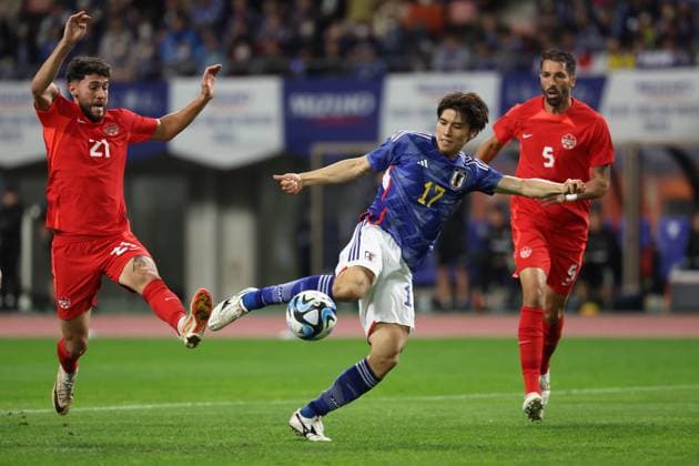 Ao Tanaka (JPN), OCTOBER 13, 2023 - Football Soccer : MIZUHO BLUE DREAM MATCH 2023 match between Japan 4-1 Canada at Denka Big Swan Stadium in Niigata, Japan. Noxthirdxpartyxsales  (232752176)