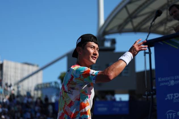 Sho Shimabukuro (JPN), OCTOBER 17, 2023 - Tennis : Kinoshita Group Japan Open Tennis Championships 2023 Men s Singles 1st Round at Ariake Coliseum, Tokyo, Japan. Noxthirdxpartyxsales  (232749298)