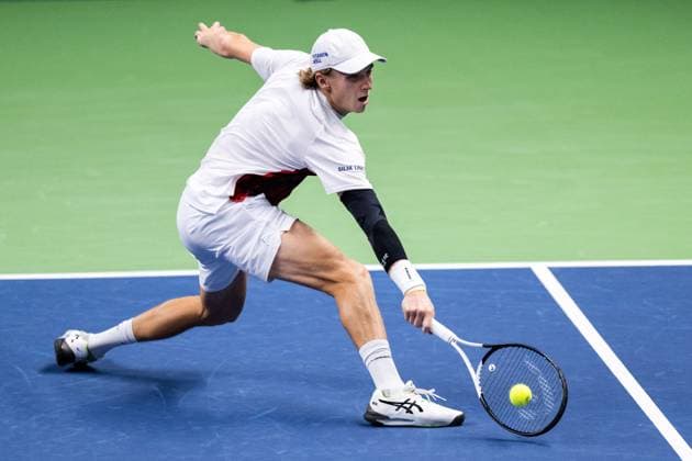 231017 Emil Ruusuvuori of Finland during day 4 of the Nordic Open tennis tournament on October 17, 2023 in Stockholm Photo Emma Wallskog BILDBYRAN COP 320 EW0269 tennis nordic open dag 4 bbeng  Copyright: EMMAxWALLSKOG BB231017EW022