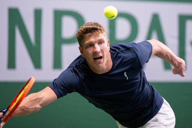 231017 AndrÃ Göransson of Sweden during day 4 of the Nordic Open tennis tournament on October 17, 2023 in Stockholm Photo Emma Wallskog BILDBYRAN COP 320 EW0269 tennis nordic open dag 4 bbeng  Copyright: EMMAxWALLSKOG BB231017EW038