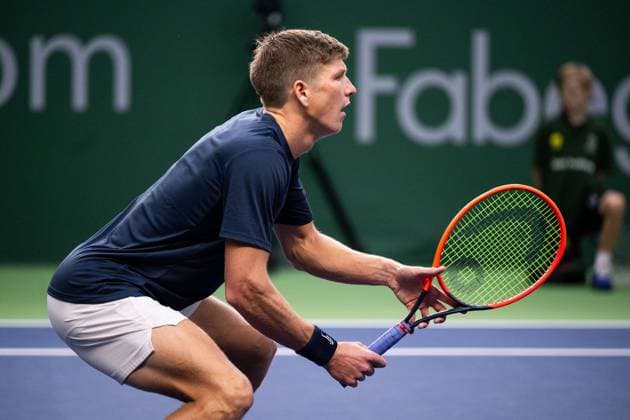 231017 AndrÃ Göransson of Sweden during day 4 of the Nordic Open tennis tournament on October 17, 2023 in Stockholm Photo Emma Wallskog BILDBYRAN COP 320 EW0269 tennis nordic open dag 4 bbeng  Copyright: EMMAxWALLSKOG BB231017EW040